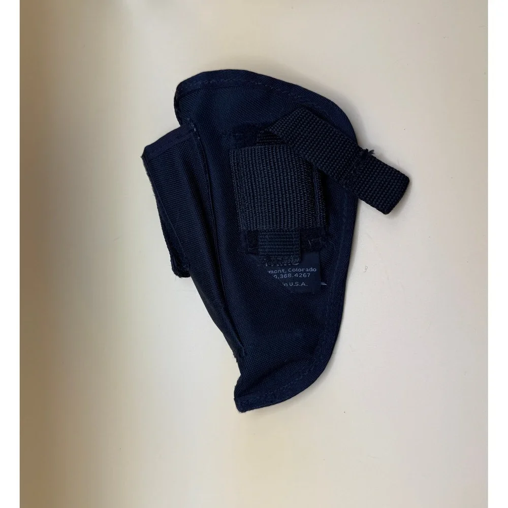 Black Nylon Holster Belt Loop Pouch Case for Handgun